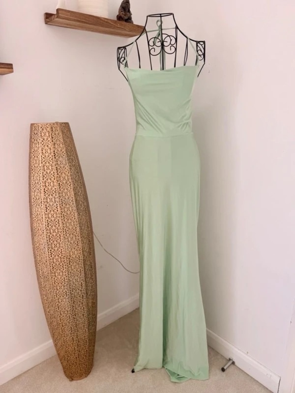 Strapless Mint Green Maxi Dress - Classic Evening Gown